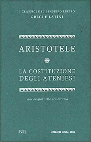 Copertina di Aristotele la costituzione degli ateniesi