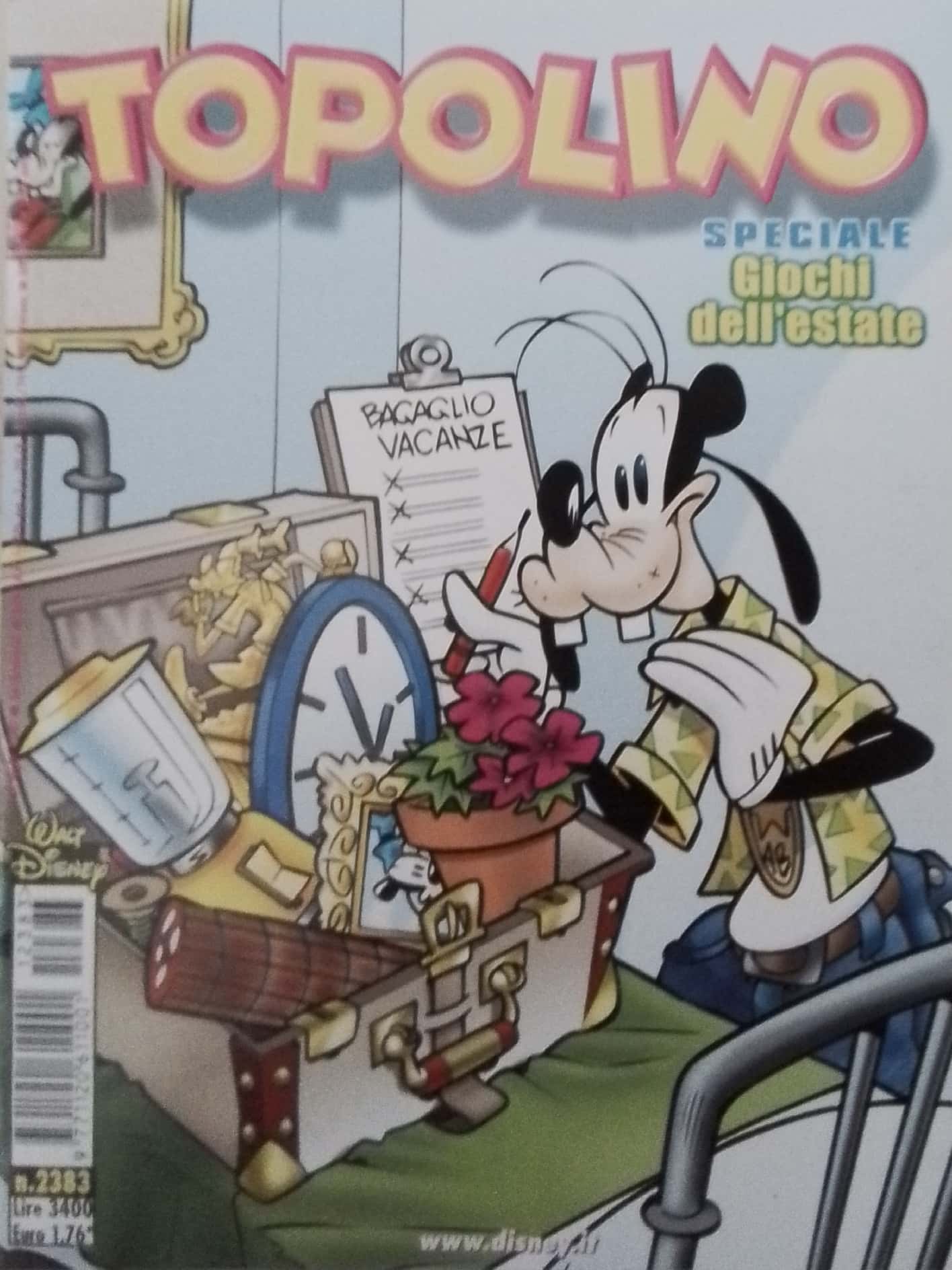 Copertina di TOPOLINO n.2383