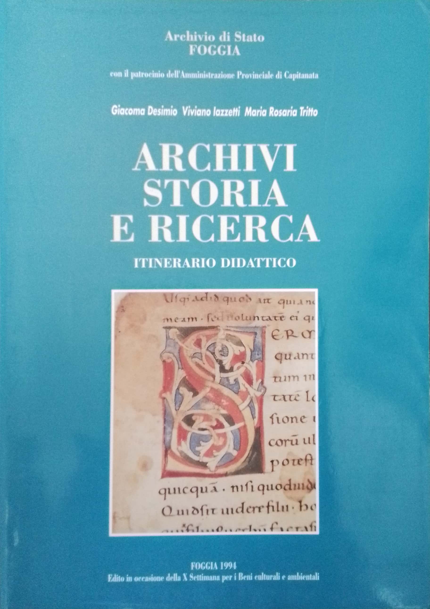 Copertina di Archivi storia e ricerca