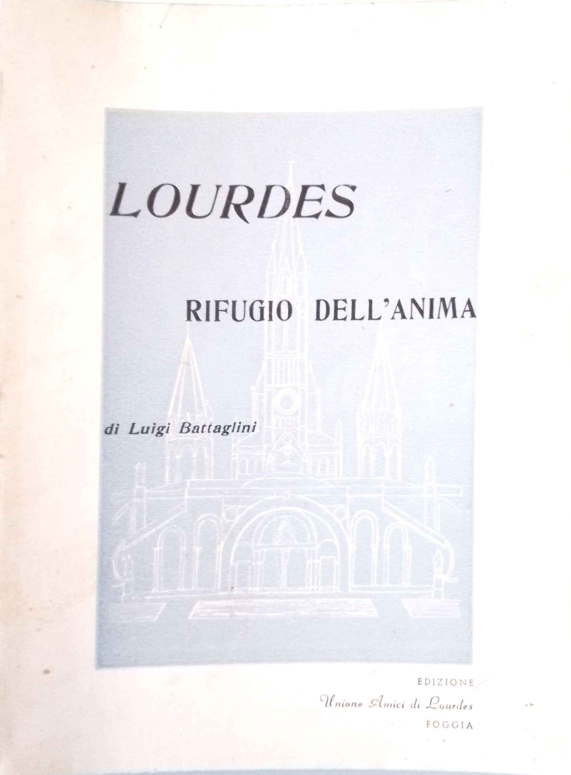 Copertina di Lourdes rifugio dell'animo