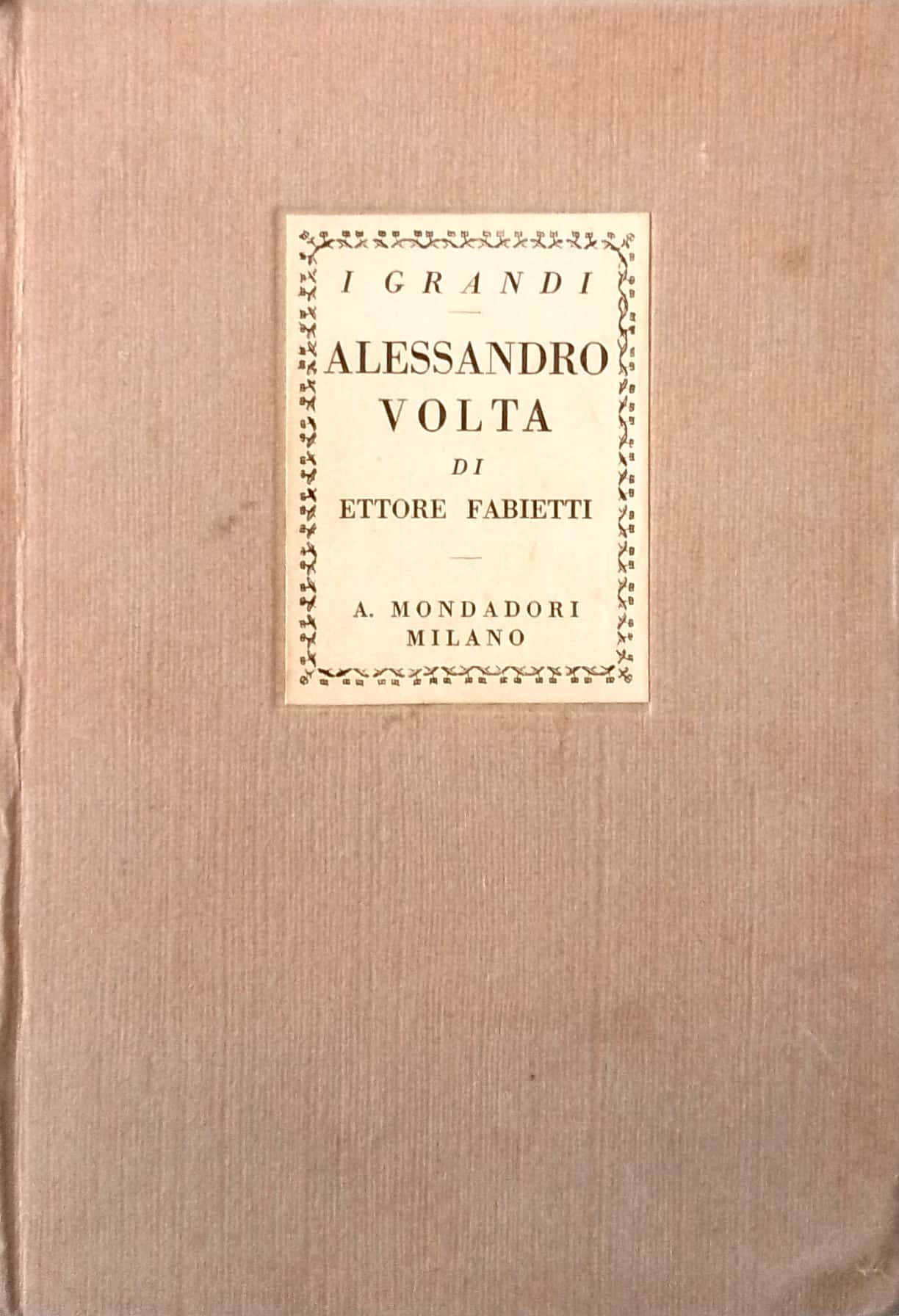 Copertina di Alessandro Volta