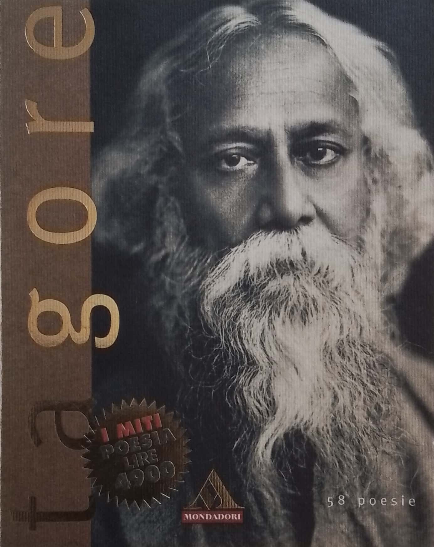 Copertina di Rabindranath Tagore 58 poesie 