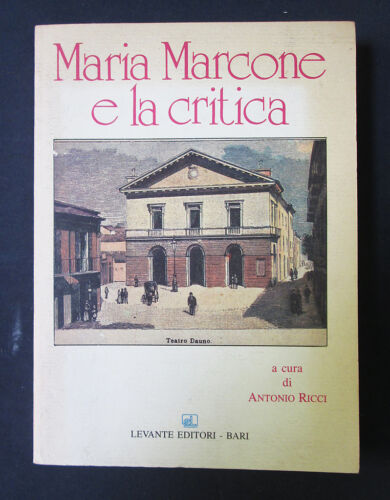 Copertina di Maria Marcone e la critica